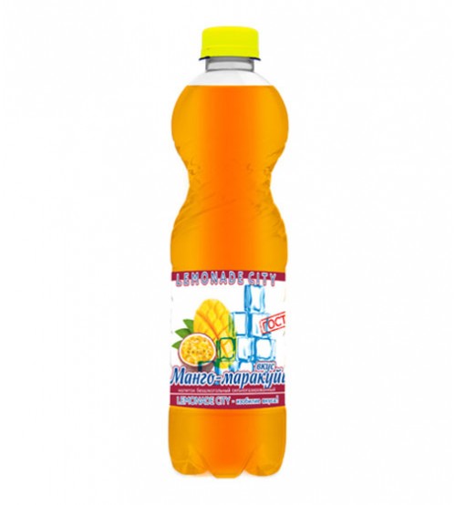 Напиток безалкогольный сильногазированный со вкусом Манго-маракуйя "Lemonade city", 1,5 л